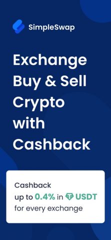 SimpleSwap: Обмен криптовалюты для iOS — скриншот 1