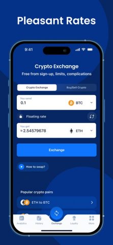 SimpleSwap: Обмен криптовалюты для iOS — скриншот 5