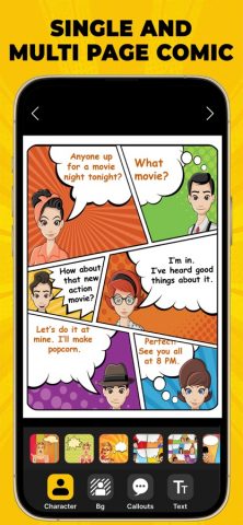 Создатель комиксов мультфильмо для iOS — скриншот 1