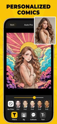 Создатель комиксов мультфильмо для iOS — скриншот 3