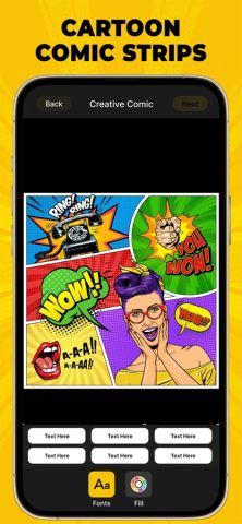 Создатель комиксов мультфильмо для iOS — скриншот 5