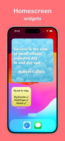 Sticky Notes + Widgets для iOS — скриншот 1