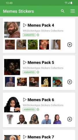 Стикеры мемы WAStickerApps для Android — скриншот 3