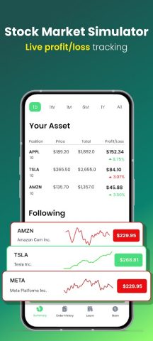 Stock Market Simulator для Android — скриншот 1