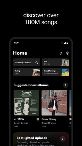 TIDAL Music: HiFi sound для Android — скриншот 4