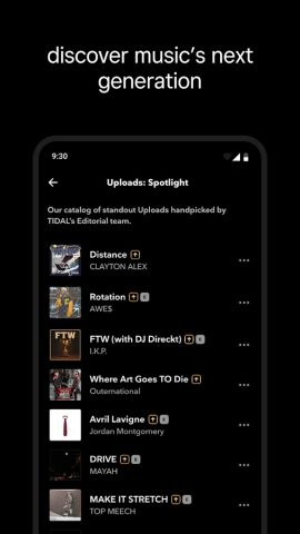 TIDAL Music: HiFi sound для Android — скриншот 5