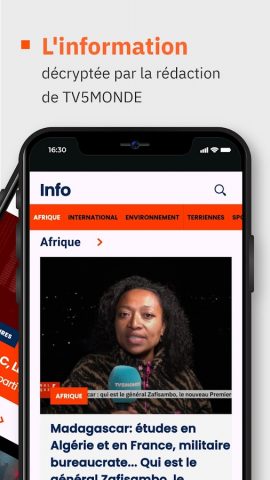 TV5MONDE для Android — скриншот 2