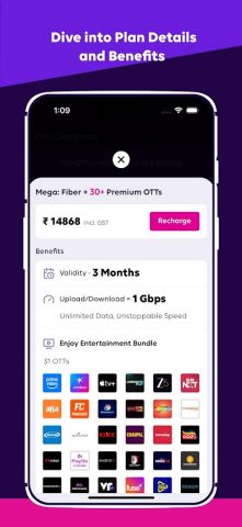 Tata Play Fiber для Android — скриншот 5
