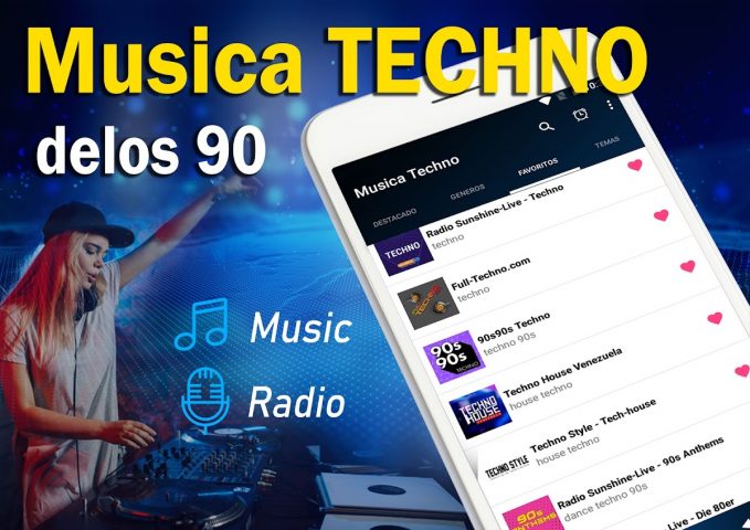 Техно музыка для Android — скриншот 1