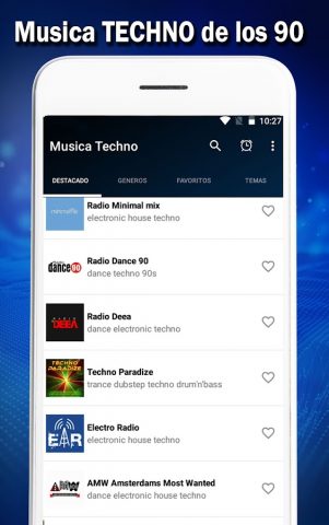 Техно музыка для Android — скриншот 2