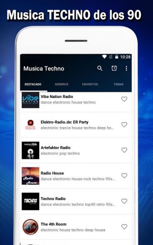 Техно музыка для Android — скриншот 4