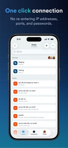 Termius — Modern SSH Client для iOS — скриншот 1