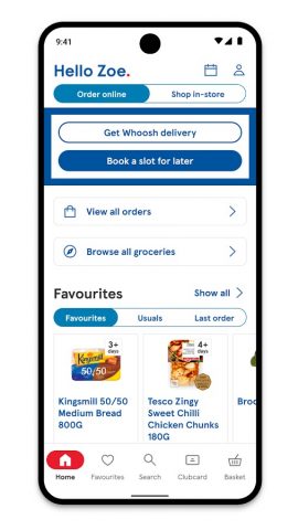 Tesco Grocery & Clubcard для Android — скриншот 1