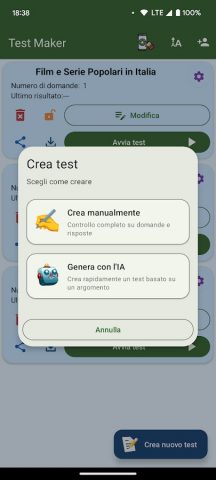 Test Maker: создай свой тест для Android — скриншот 2