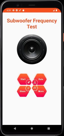 Тест на частоту сабвуфера для Android — скриншот 2