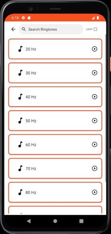 Тест на частоту сабвуфера для Android — скриншот 3