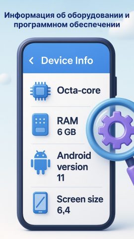 Тест телефона и Инфо для Android — скриншот 2