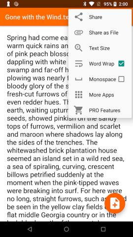 Text Viewer : Simple & Tiny для Android — скриншот 4