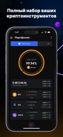 The Crypto App — Coin Tracker для iOS — скриншот 1