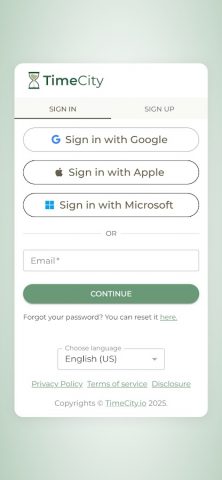 TimeCity для Android — скриншот 1