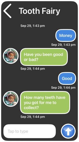 Tooth Fairy Call & Text для Android — скриншот 5