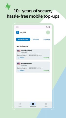 TopUp — Fast Mobile Recharge для Android — скриншот 5