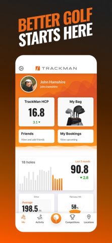 Trackman Golf для iOS — скриншот 1