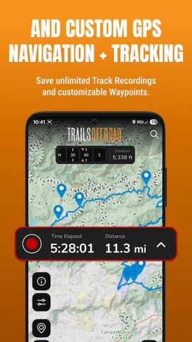 Trails Offroad: Offline Maps для Android — скриншот 3