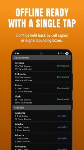 Trails Offroad: Offline Maps для Android — скриншот 5