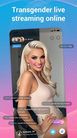 TSCall: Trans Live Video Chat для Android — скриншот 2