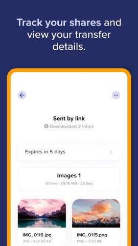 TransferNow для Android — скриншот 3