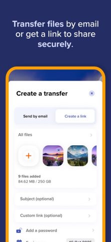 TransferNow – Send Large Files для iOS — скриншот 2