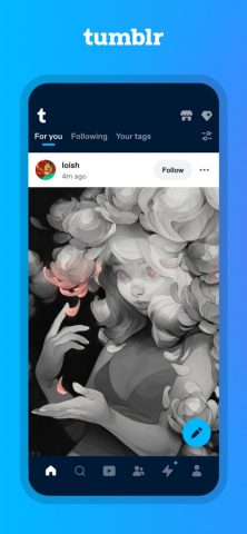 Tumblr — культура, арт, хаос для iOS — скриншот 1