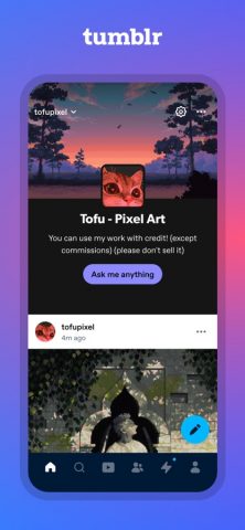 Tumblr — культура, арт, хаос для iOS — скриншот 3