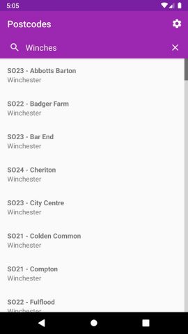 UK Postcodes для Android — скриншот 2