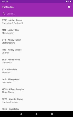 UK Postcodes для Android — скриншот 4