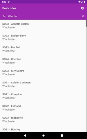 UK Postcodes для Android — скриншот 5