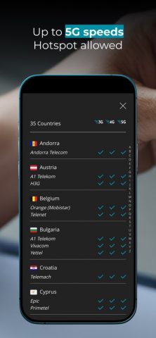 Ubigi: Travel eSIM mobile data для iOS — скриншот 5