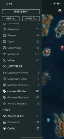 Unofficial Map for AC: Odyssey для iOS — скриншот 3