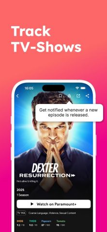 Upflix : Streaming Guide для Android — скриншот 4