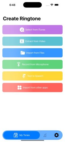 Установить рингтон для iOS — скриншот 1