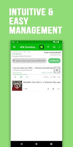 Video Downloader for Kick для Android — скриншот 3