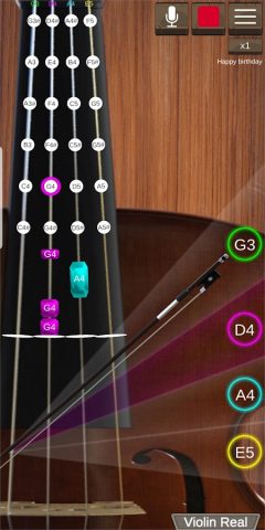 Violin Real для Android — скриншот 1