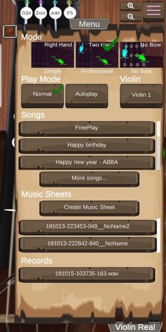 Violin Real для Android — скриншот 4