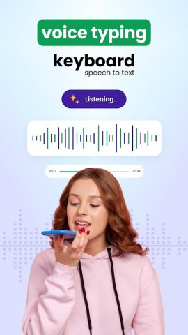Речь в текст Клавиатура для Android — скриншот 1