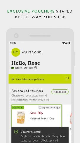 Waitrose & Partners для Android — скриншот 3