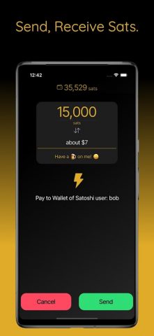 Wallet of Satoshi для Android — скриншот 3