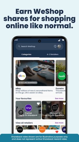 WeShop — Shop. Share. Earn. для Android — скриншот 2