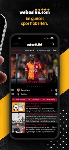 Webaslan — GS 1905 Haber для iOS — скриншот 3