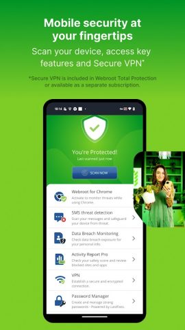 Webroot® Mobile Security — скриншот 1